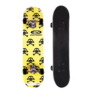 Skate Premium Profesional Con Calaveras Blanco Y Negro Cuota Skate Premium Profesional Con Calaveras Blanco Y Negro Cuota