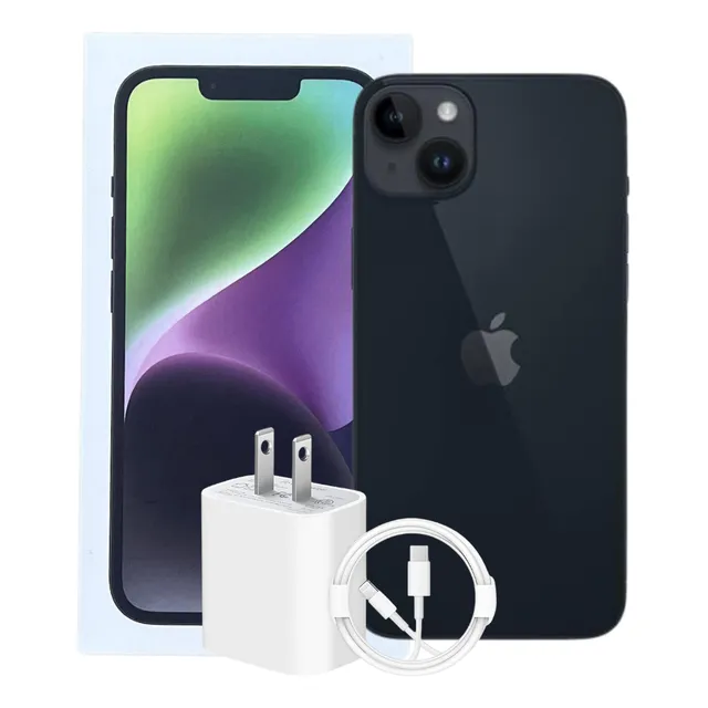 Apple Iphone 14 Plus (128 Gb) - Esim Negro Con Caja Ori Negro (Reacondicionado)