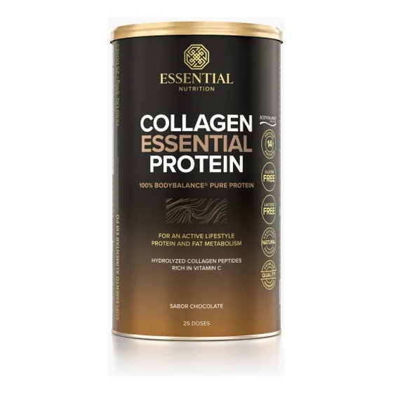 Collagen Protein Essential Nutrition - Chocolate - (510g) Sabor Chocolate Trufado