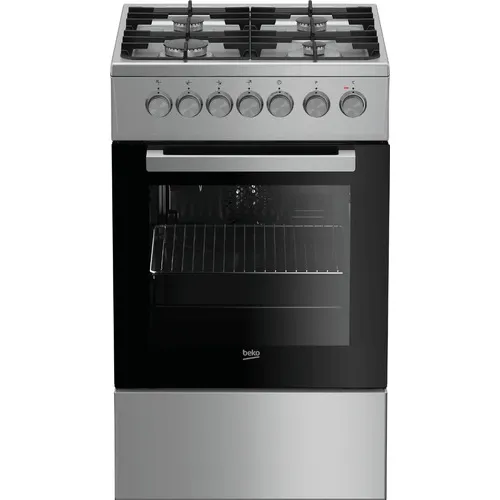 Cocina Combinada Beko Fse 52130 Dx 50x60 Grill Fama Color Gris