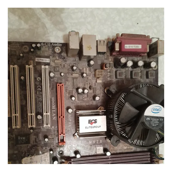Placa-mãe Lga 775 Ecs Ddr2 Sata Pci P4m800pro-m -defeito