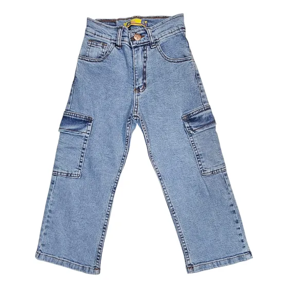 Pantalon Cargo En Jean De Niño