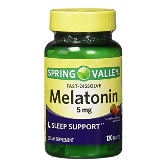 Melatonina 5 Mg 120 Tabs Sublinguales Fresa Spring Valley