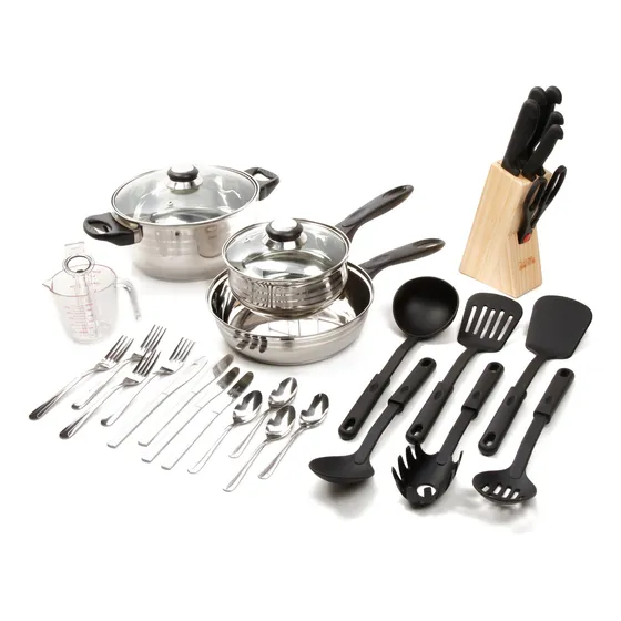 Gibson Lybra Set Utensilio Cocina 32 Unidad Acero Inoxidable