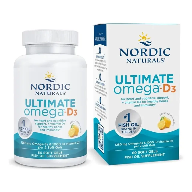 Omega 3 Ultimate Con D3 Nordic Naturals 60 Cápsulas Blandas