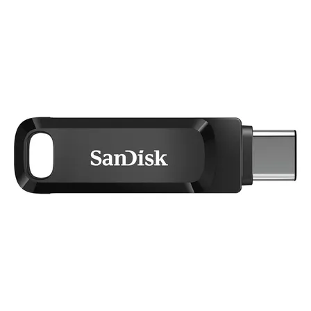 Pendrive Sandisk Ultra Dual Drive Go USB Type-C 128 GB color negro