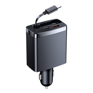 Cable Usb C De Cargador De Coche Retráctil 4 En 1 Para Iphon Cable Usb C De Cargador De Coche Retráctil 4 En 1 Para Iphon