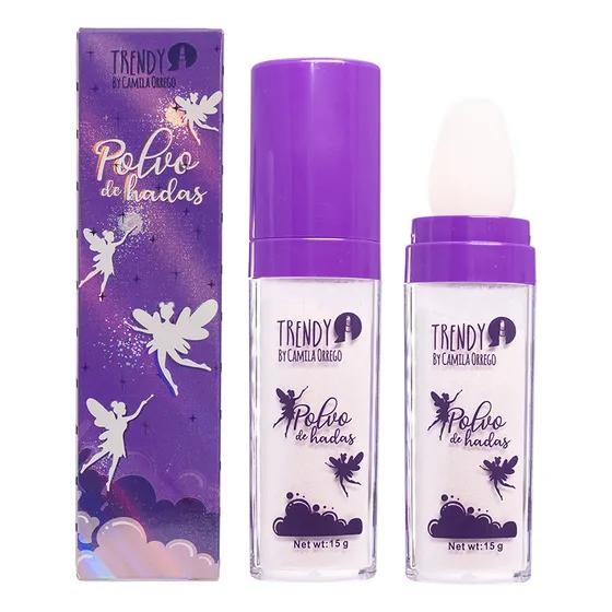Iluminador Polvo D Hadas Trendy Tono Del Maquillaje Plateado