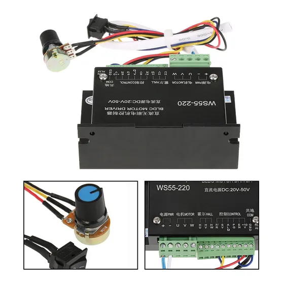 Ws55-220 Dc 48v 500w Cnc Husillo Sin Escobillas Bldc Motor D