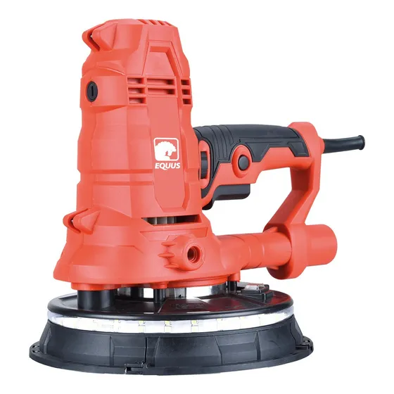 Equus JHS-180DL Rojo Lijadora Orbital Mango Corto Con Aspiradora 710w 180mm Frecuencia 50