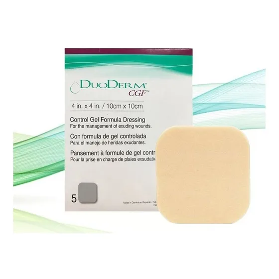2 Cajas Duoderm Cgf Parche Hidrocoloide Grueso 10x10 Cm 