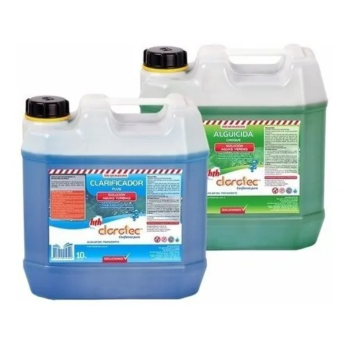 Clarificador Clorotec Plus + Alguicida Choque X 10 Lt  Combo