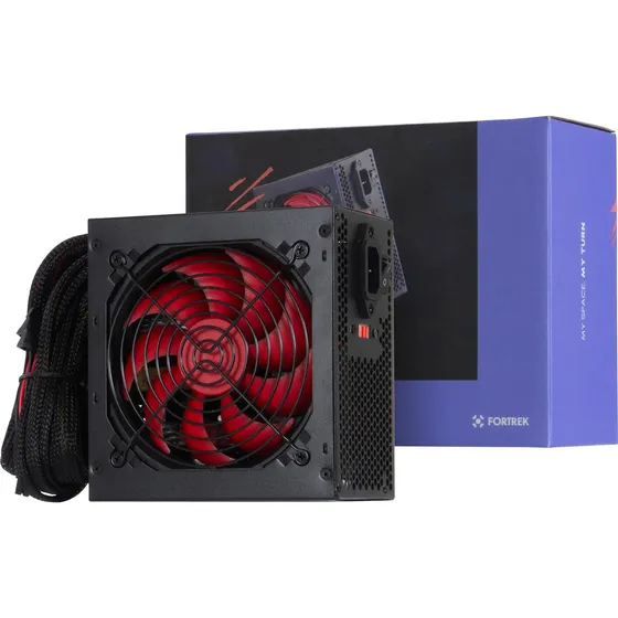 Fonte 500w Fortrek Crusader 127/220V Atx Pc Gamer Silenciosa Cor Preto 127/220V