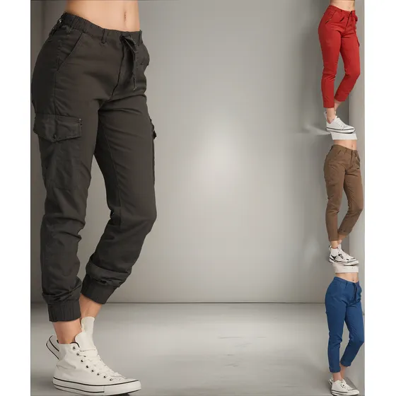 Pantalones Jogger Dama Strech By Plutonio