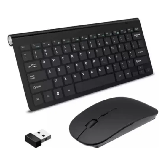 Kit Teclado E Mouse Sem Fio Escritório Computador Bluetooth
