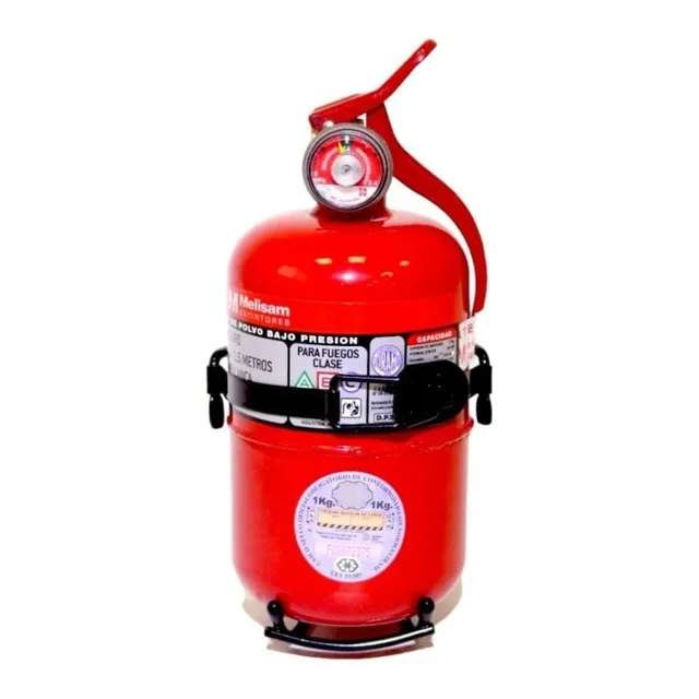 Kit De Matafuego 1kg + Soporte Metálico Matafuego Para Auto
