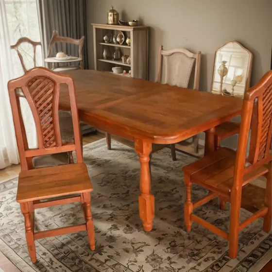 Mesa Extensible Y Seis Sillas
