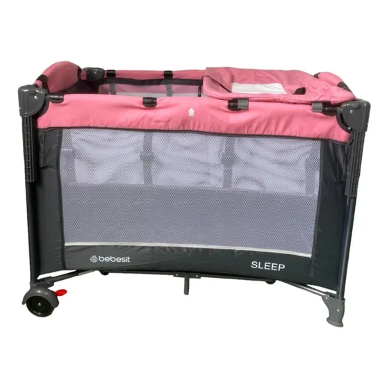 Practicuna Colecho Bebesit Sleep Plegable Color Rosa Diseño De La Tela Rosa