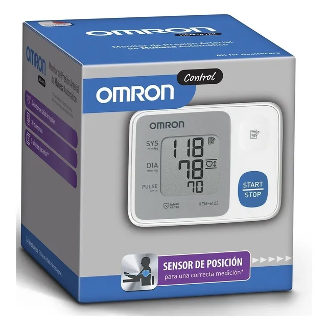 Tensiometro Omron Digital Automatico Muñeca 6122 Med Presion