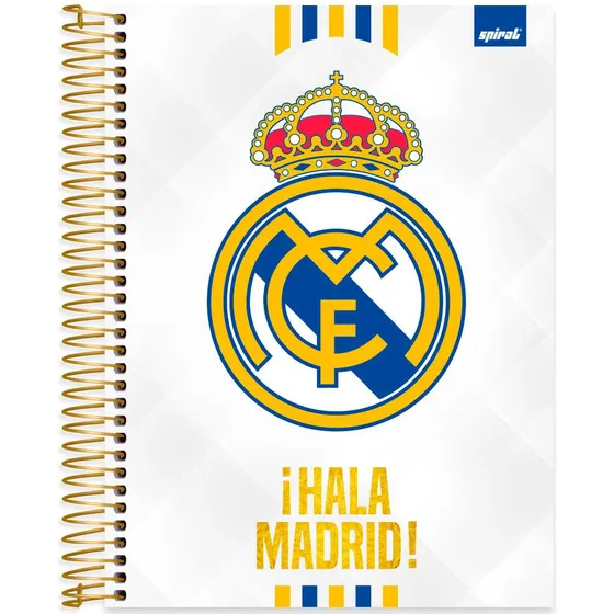 Caderno Universitário Real Madrid 20x27,5cm 10 Matérias Time
