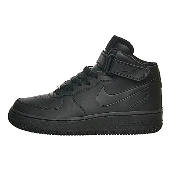 Zapatilla Nike Air Force 1 Mid (af1) Negras  Nueva Original