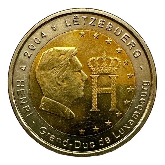 Luxemburgo - 2 Euros - Año 2004 - Km #85 - Henri - Monograma