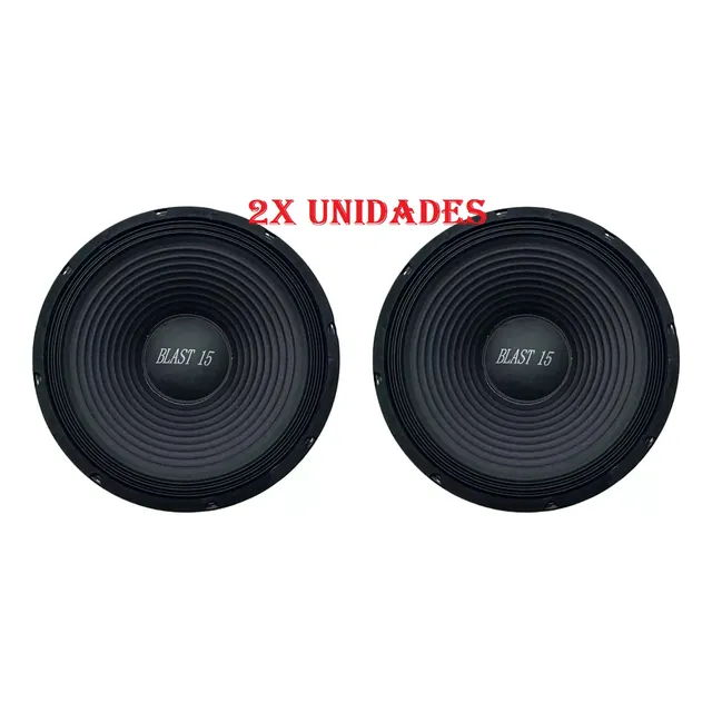 2x Medios Bajo 15 Pulgadas De 400w Profesional Bk 1540