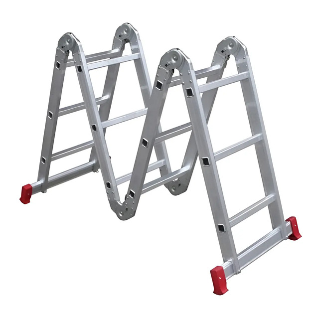 Escada Multifuncional Botafogo 4x3 3.35m 12 Degraus Aluminio