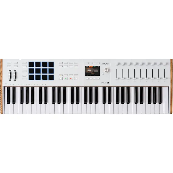 Teclado Midi Usb Arturia Keylab 61 Mk3 Branco De 61 Teclas C