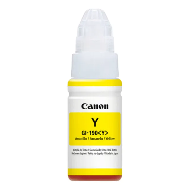 Botella De Tinta 190 Yellow Canon Amarillo