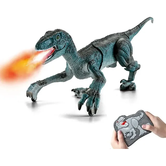 Dinosaurio A Control Remoto - Sonido, Luz Y Spray Recargable