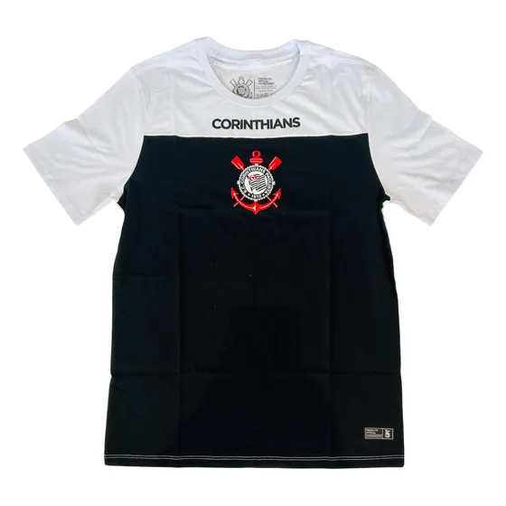 Camiseta Corinthians Casual Em Algodão Licenciada