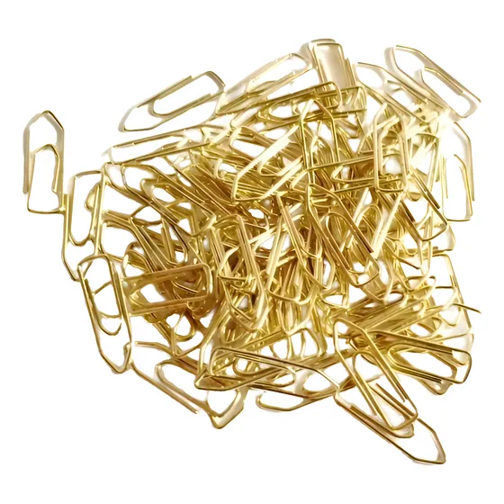 Mini Clips Dourado Para Convite De Casamento Com 150 Unid.
