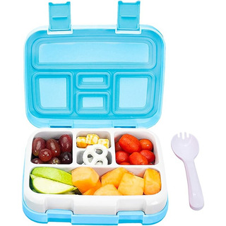 Bento Lunch Box 5 Divisions With Hermetic Closure And Cutler Bento Lunch Box 5 Divisions With Hermetic Closure And Cutler