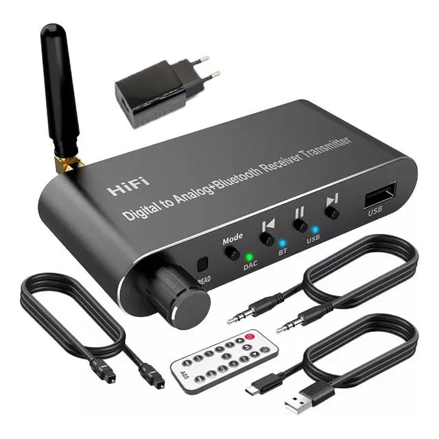Receptor Y Transmisor Bluetooth 5.1 Hifi Audio Estéreo
