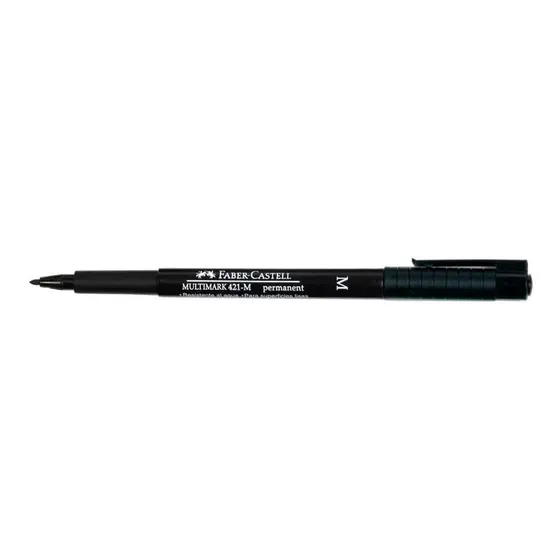 Marcador Rotulador Cd Faber 421-m Medio Permanente Solvente Color Negro