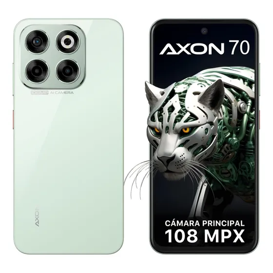 Zte Smartphone Axon 70 6.7 Pulgadas 120hz, Cámara 108mp Y 256gb+16gb Ram (6gb + 10gb Dimámica), Batería 5000mah Carga Rápida, Android 14 Verde
