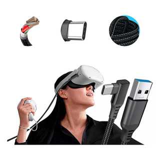 Óculos Vr Para Cabo Link Quest 5m Nylon Revestido Óculos Vr Para Cabo Link Quest 5m Nylon Revestido