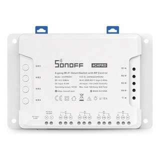 Li Interruptor Inteligente Sonoff 4ch Pro R3 Con Wifi Y Rf Li Interruptor Inteligente Sonoff 4ch Pro R3 Con Wifi Y Rf