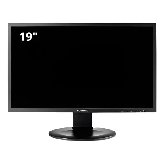 Monitor Led 19 Widescreen Giratório Positivo Vga-dvi