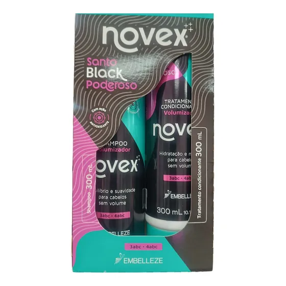 Kit Santo Black Poderoso Novex 300ml