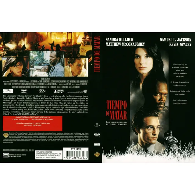 Tiempo De Matar( Time To Kill) - Sandra Bullock - Dvd