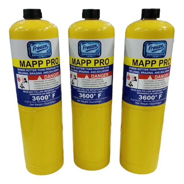 Gas Propano Bombona Amarilla Original 400g Desechable