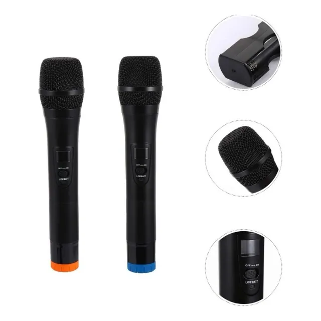 Pack 2 Micrófonos Inalámbricos Profesional Karaoke Sonido