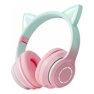 Fone De Ouvido Headset Sem Fio Gatinho Led Bluetooth Fone De Ouvido Headset Sem Fio Gatinho Led Bluetooth