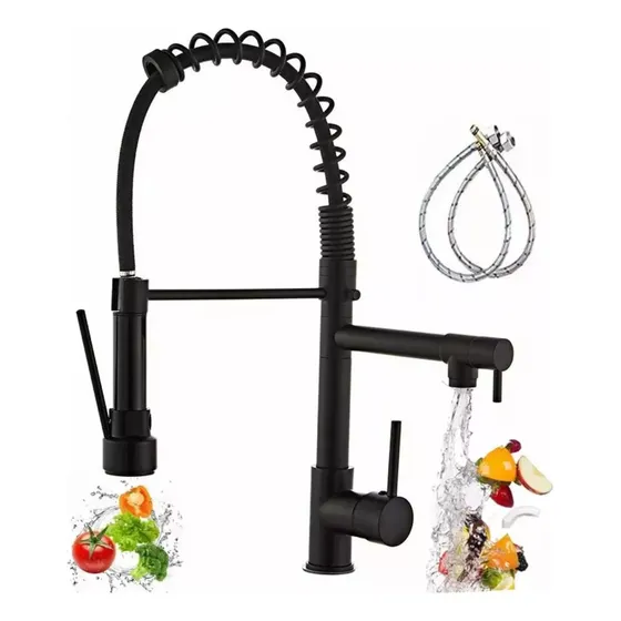 Grifo Llave Lavaplatos Monomando Cocina Extensible Flexible