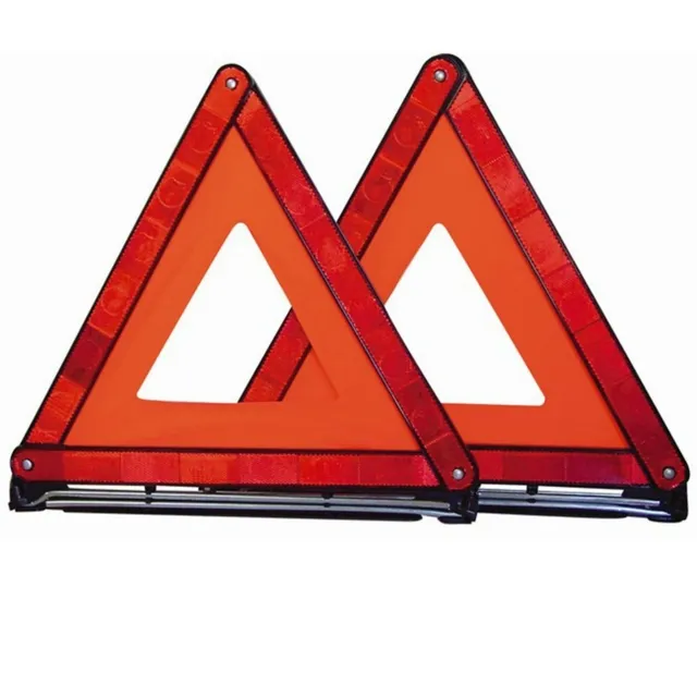 Par De Baliza Triangulo Auto Homologada Reflectiva + Envio