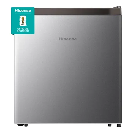 Frigobar Hisense Rr16d6agx1 1.6Pies Congelador Independiente Color Gris Estante para botella de 2 litros