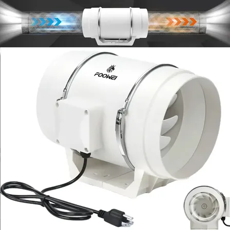 Exaustor Axial Turbo Exl 250mm Branco 225w Ventilada 220v Branco