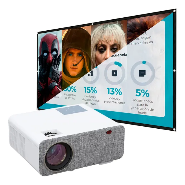 Proyector Smart Owlenz Sd500 Más Ecran 120 Pulgadas